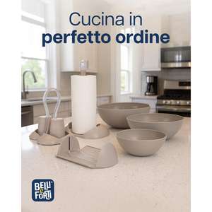 Bol à salade Gaia Piu 210x210x80mm en plastique PP vert Fabriqué en Italie pour les salades - Product Image 2