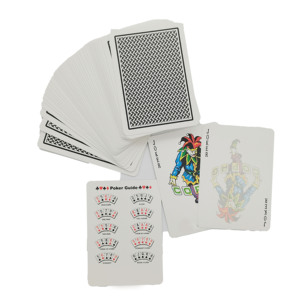 Arabia Saudita Kuwait <span class=keywords><strong>Qatar</strong></span> europeo impermeable negro logotipo personalizado tarjetas póquer naipes póquer 100% plástico EE. UU. cartón CMYK - Product Image 5