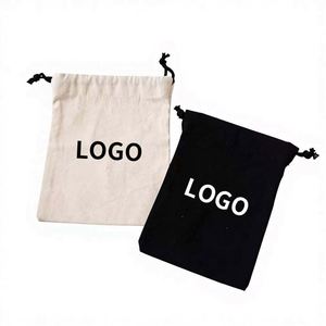 Recyclable Custom 100% Cotton <b>Big</b> Pouch Drawstring Dust Shoes Bags Clothing Storage 120-250GSM Screen Printed Logo - Product Image 3