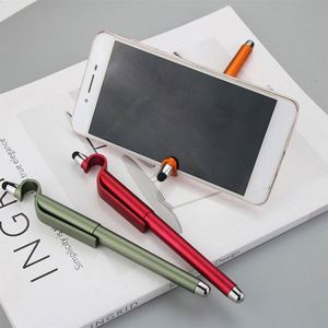 Wholesale Custom Logo Advertising Phone Stand Stylus <b>Pen</b> Promotional Office Use Plastic Material - Product Image 2
