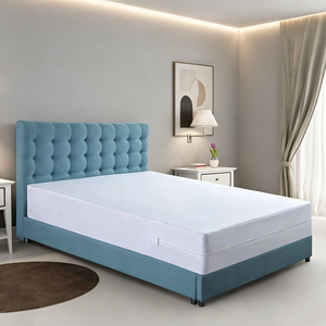 <span class=keywords><strong>Housse</strong></span> de <span class=keywords><strong>matelas</strong></span> AOSEN anti-acariens et imperméable, protection <span class=keywords><strong>intégrale</strong></span> 6 faces, respirante, en polyester tricoté, avec poches profondes - Product Image 1