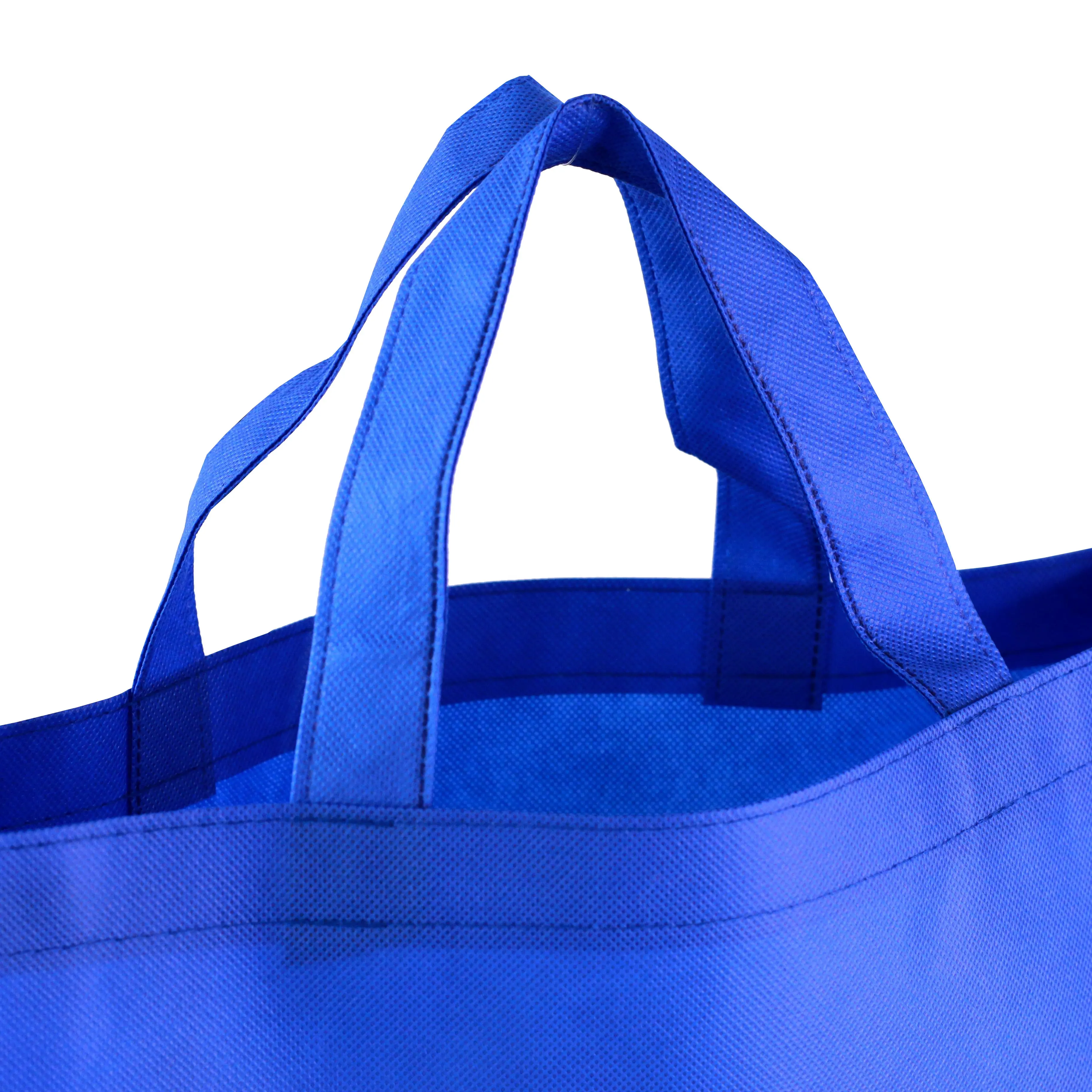 Wholesale eco friendly reusable fabric foldable non-woven shopping bag with custom logo