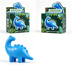 Nuevo Cubo Mágico 3D Creativo, Juguetes Educativos para Niños, Cubo con Forma de Dinosaurio <span class=keywords><strong>Diplodocus</strong></span> de Dibujos Animados - Product Image 3