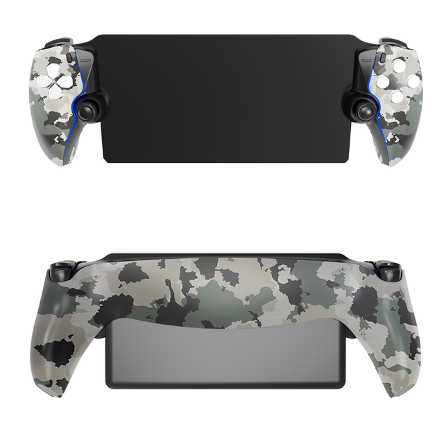 Hard Replacement Camouflage Back Plate Shell for PS Portal Handheld ABS Plastic Faceplate Compatible with Playstation Portal