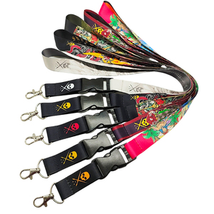 High Quality RPET Heat Transfer Polyester <b>Lanyard</b> Safety <b>Breakaway</b> Full Print Polyester <b>Lanyard</b> for Music Festival Merchandise - Product Image 1