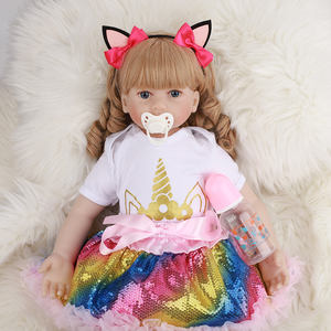 Lifelike 60cm New Handmade <strong>Bebe</strong> <strong>Reborn</strong> Realistic Baby Vinyl Doll <strong>Reborn</strong> Silicone Dolls for Girls - Product Image 1