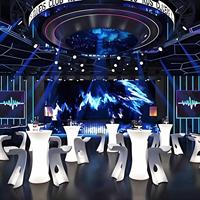 Table haute de bar à cocktails LED moderne avec éclairage LED à 16 couleurs changeantes