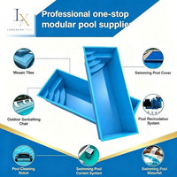 Piscine en fibre de verre enterrée sur mesure, fabriquée sur mesure, vente en gros directe d'usine Longxuan, exportateur