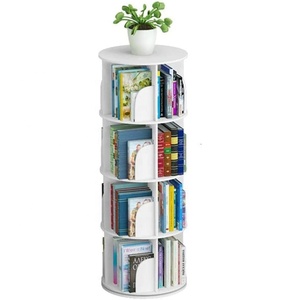 Estante de libros giratorio redondo popular de <span class=keywords><strong>4</strong></span> niveles 360 para niños, estantes portátiles, estantería para niños - Product Image 1