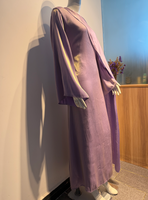 Robe de soirée Abaya modeste R-757 pour femmes musulmanes, longueur cheville, manches longues, respirante, toutes saisons, luxe