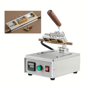 เครื่องปั๊มร้อนแบบแมนนวลขนาดเล็ก แข็งแรง สำหรับปั๊มโลโก้บนไม้ เหล็ก หนัง สายรัด เข็มขัด กระเป๋าสตางค์ และงานแบรนด์ดิ้ง - Product Image 5