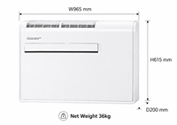 Climatiseur monobloc mural 12000 BTU CSA NRCAN R32 220V 115V 60Hz sans unité extérieure pour les États-Unis et le Canada