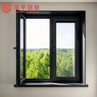Fenêtre à battant en aluminium sur mesure avec bande d'étanchéité multicouche pour la réduction du bruit extérieur des appartements