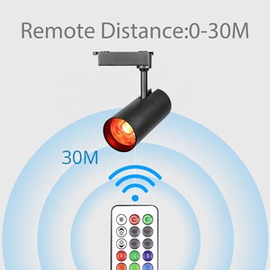 Đèn <span class=keywords><strong>Led</strong></span> Theo Dõi <span class=keywords><strong>3</strong></span> Pha RGB 4 Dây Điều Khiển Từ Xa RF 18W 30W Cho Chiếu Sáng Thương Mại Trong Nhà - Product Image 2