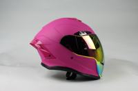 Casque spatial de moto à double lentille Casque de course de moto DOT avec visière REVO et couleur Big Tail et accessoires de couleur