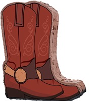Bottes en jean, cadeau de fête piñata, décoration de fête d'anniversaire sur le thème du jean, sangle, bâton de frappe, masque pour les yeux