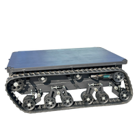 Châssis de robot télécommandé électrique RC à chenilles, capacité de charge 1,2T