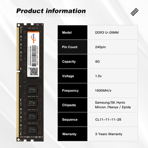 Wholesale 2025 DDR3 <strong>4GB</strong> 8GB 1600Mhz <strong>Computer</strong> Memory RAM for Gaming Desktop ECC Function Products in Stock - Product Image 2