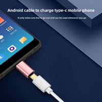 Adaptador de Tipo-C a Micro USB 3.0 de 2A para Teléfonos Móviles Android y Uso en Computadoras, Material de PVC