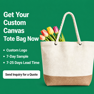 Jute Canvas Tote <b>Bag</b> Custom Print <b>Flower</b> Bouquet <b>Gift</b> <b>Bag</b> Factory Direct Bulk Low MOQ 100pcs - Product Image 6
