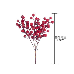 Bouquet de fruits artificiels rouges en mousse pour décoration de Noël à domicile, style Ins transfrontalier - Product Image 4