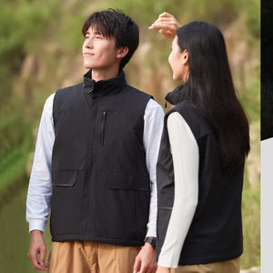 OEM logotipo personalizado ropa de trabajo uniforme corporativo hombres <span class=keywords><strong>acolchado</strong></span> engrosado <span class=keywords><strong>chaleco</strong></span> - Product Image 2