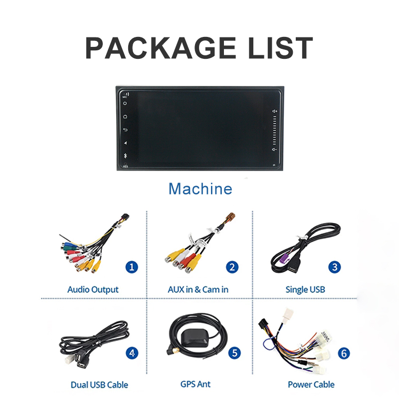 7 inch for Toyota Universal 2000-2020 Car DVD Player Android auto GPS Multimedia Radio