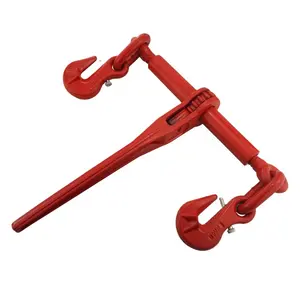 Chain Binder HOT SALE JiuLong G70G80 Steel Ratchet Type Chain Load Binder With Wing Hook 10mm With Safty Locking Pin
