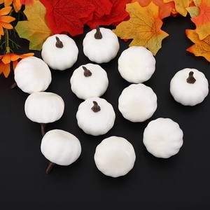 Décorations d'automne, d'Halloween et de Noël : mini citrouilles artificielles en mousse pour la décoration de la maison et des fêtes d'automne - Respectueuses de l'environnement - Product Image 2