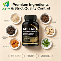 Vente en gros d'usine - Shilajit 8-en-1 - Complément alimentaire naturel pour adultes - Immunité - Anti-fatigue - Ashwagandha - Rhodiola Rosea - Panax