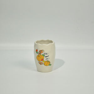 Set di 4 Accessori per il <span class=keywords><strong>Bagno</strong></span> in Gres Dipinto Stile Autunnale Caldo <span class=keywords><strong>Beige</strong></span> Arancione Giallo, Collezione Decorazioni per il <span class=keywords><strong>Bagno</strong></span> - Product Image 3