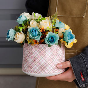 Redeco Pots à imprimés mignons pour plantes Pots en céramique pour plantes Autres décorations pour la maison - Product Image 4