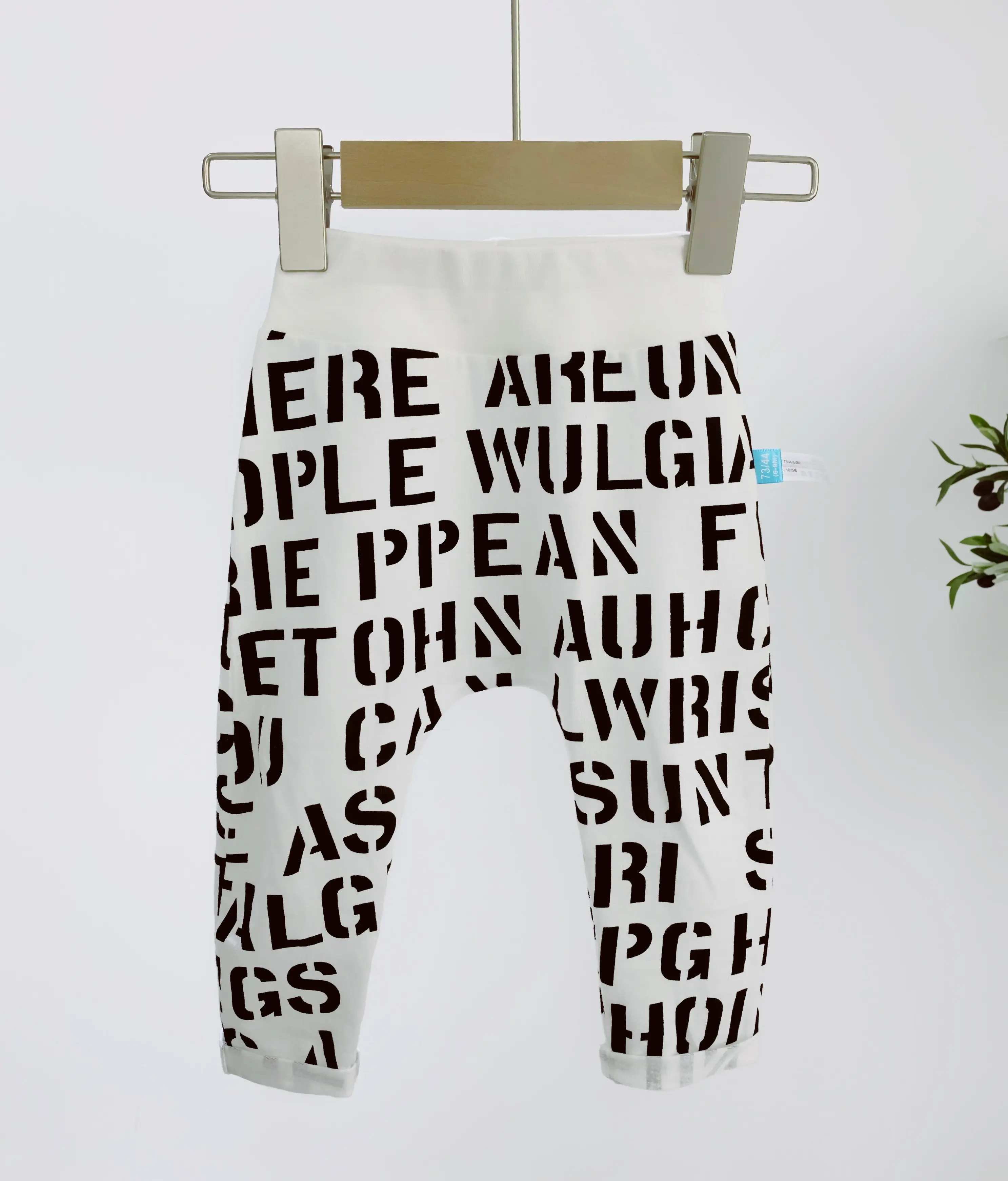 Baby Cotton Letter Print Pants Casual Leggings Kids Girls Leggings Toddler Trousers