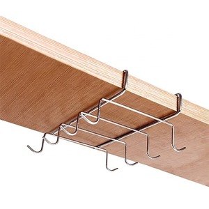 Kim loại 10 móc cà phê <span class=keywords><strong>cup</strong></span> <span class=keywords><strong>Tea</strong></span> <span class=keywords><strong>Cup</strong></span> Mug chủ dưới kệ Mug <span class=keywords><strong>Cup</strong></span> Hanger phòng tắm nhà bếp Organizer treo Rack chủ - Product Image 5
