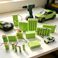 Paket Baterai NiMH Isi Ulang GMCELL AA 7.2V 1200mAh dengan Konektor untuk Senter dan Kendaraan Listrik
