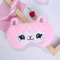 Masque de sommeil amusant de style animal de dessin animé RTS, masque pour les yeux drôle pour dormir, femmes, hommes, enfants