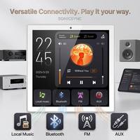Sistem Musik Latar Belakang Rumah Pintar Modern Dua Zona dengan Amplifier Audio dan Layar Sentuh LCD untuk Kit Suara Dinding 86X