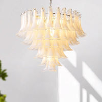 JYLIGHTING lustre en verre français américain rétro escalier pendentif lumière lustre de luxe salon salle à manger chambre lampe