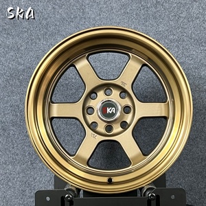 Ska <span class=keywords><strong>ล้อ</strong></span>มอัลลอยด์ R15 <span class=keywords><strong>15</strong></span> "15x8แบบสปอร์ตล้อรถยนต์นั่ง100 4x100 4x114.3 <span class=keywords><strong>Te37</strong></span><span class=keywords><strong>ขอบ</strong></span> - Product Image 4
