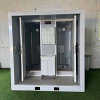 Toilettes mobiles pour adultes portables WC détachables cabine de douche toilettes publiques préfabriquées pour parcs en acier