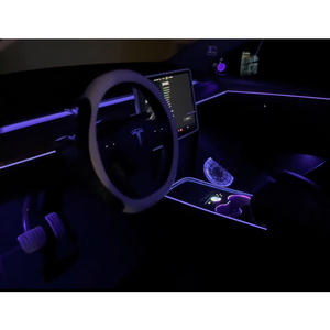 Iluminación Ambiental LED de Precisión para Automóviles, Tira de Fibra Óptica Acrílica Symphony para Tesla Model 3 2021-2022, Mejora del Interior - Product Image 2