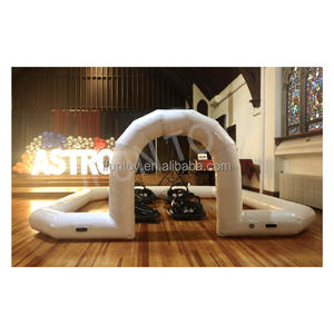 Piste de course de voitures tamponneuses gonflables pour enfants en PVC blanc, intérieure/extérieure, pour le divertissement des centres commerciaux et les fêtes d'anniversaire - Product Image 5