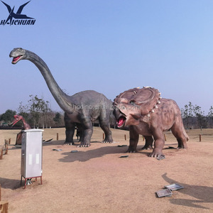 <span class=keywords><strong>Dinosaurio</strong></span> gigante <span class=keywords><strong>Diplodocus</strong></span> de Haichuan Animatronic con cola larga y cuello tamaño real para uso en parques de aventura - Product Image 4
