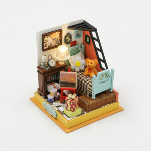 Tujian Wooden DIY <b>Mini</b> House Assembly Kit Creative Toy Gift Ornament For Youth - Product Image 1