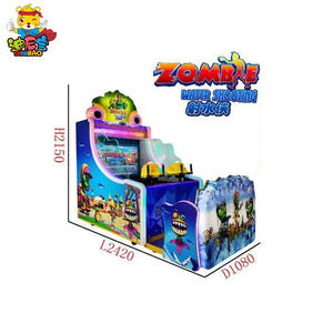 Machine de jeu d'arcade à billets avec tir à l'eau de zombies à deux joueurs à monnayeur à vendre - Product Image 2