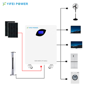 Station d'alimentation solaire domestique tout-en-un à onde sinusoïdale pure avec batterie haute puissance 5,12 kWh 51,2 V 5 kW - Product Image 3