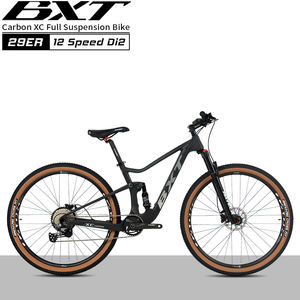 Bicicleta de Montaña BXT MTB-XC-097 Rodado 29 de Carbono con Suspensión Completa y Freno de Disco para Descenso Trek MTB de Montaña de Tierra en Descuento - Product Image 1