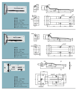 High Performance Side Door <strong>Hinge</strong> Corrosion-Resistant Stainless Steel Custom <strong>Hinges</strong> For Container - Product Image 5