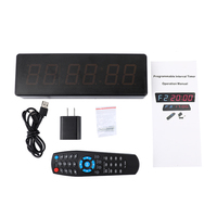 Tuoxing 1,5 Zoll 6-stellige LED Digitale Elektronische Weckeruhr für Innenräume, Günstige Mini-Wanduhr, Intervall-Timer, Fitness-Timer