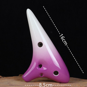 Ocarina soprano (SF) en céramique faite à la main à 12 trous, instrument à vent pour la pratique et les spectacles, guide d'apprentissage gratuit - Product Image 6